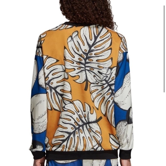 adidas x Farm Pineapple Print Boyfriend Pullover Sweatshirt - Picture 2 of 12
